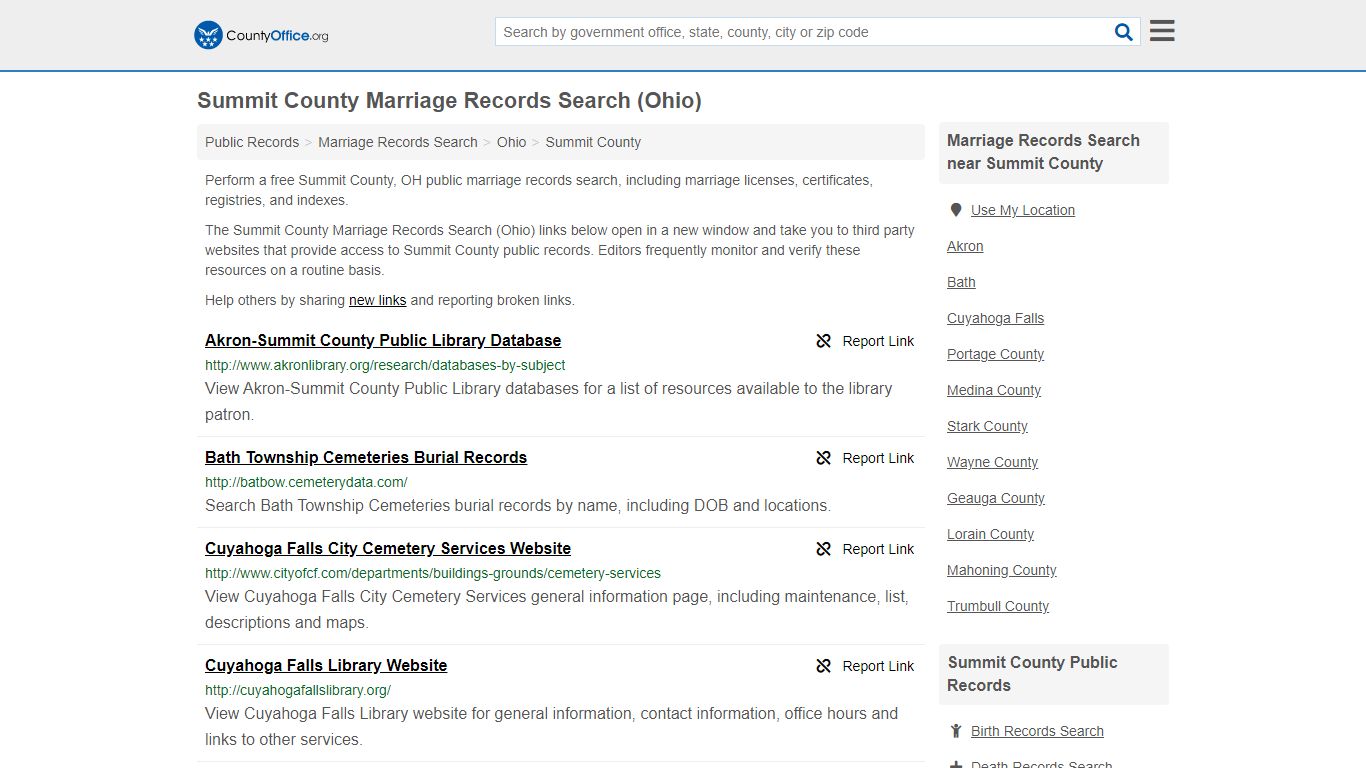 Marriage Records Search - Summit County, OH (Marriage ...